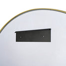 1200x850x20mm Gold Aluminum Framed Half Circle Mirror Decorative Wall Mirror Arc Mirror - NZHomeware
