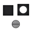 120*120mm Black Shower Grate Floor Waste Drain Smart Insert Tile - NZHomeware