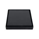120*120mm Black Shower Grate Floor Waste Drain Smart Insert Tile - NZHomeware