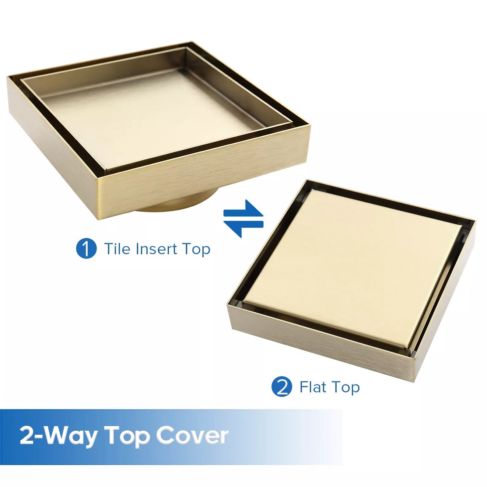 Brushed Brass Tile Floor Waste 120mm – NZHomeware