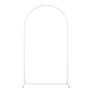 120X220 CM Wedding Metal Arch Backdrop Stand For Wedding Baby Shower Birthday Anniversary Graduation Garden Balloon Arch Decoration White - NZHomeware