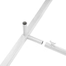 120X220 CM Wedding Metal Arch Backdrop Stand For Wedding Baby Shower Birthday Anniversary Graduation Garden Balloon Arch Decoration White - NZHomeware