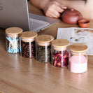 12PCs 300ml Airtight Glass Preserving Jar Food Tea Coffee Bean Storage Container - NZHomeware