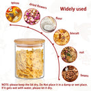 12PCs 300ml Airtight Glass Preserving Jar Food Tea Coffee Bean Storage Container - NZHomeware