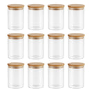 12PCs 300ml Airtight Glass Preserving Jar Food Tea Coffee Bean Storage Container - NZHomeware