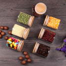 12PCs 300ml Airtight Glass Preserving Jar Food Tea Coffee Bean Storage Container - NZHomeware