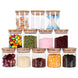 12PCs 300ml Airtight Glass Preserving Jar Food Tea Coffee Bean Storage Container - NZHomeware
