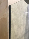 1470*870*1950mm Black Frameless Shower Door & Return Panel - NZHomeware