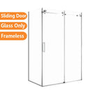1470*870*1950mm Chrome Frameless Shower Door & Return Panel - NZHomeware