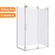 1470*870*1950mm Chrome Frameless Sliding Door Rectangle Shower Box - NZHomeware
