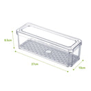 14pcs Stackable BPA - Free Refrigerator Storage Bins Pull Out Storage Drawer with Lids Drain Trays Kitchen Organization Transparent Food Storage Bins Set - NZHomeware