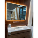 1500x750mm Rectangle LED Mirror with Motion Sensor And Demister Touch Switch 3 Colours Lighting - NZHomeware