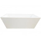 1500x750x580mm Square Bathtub Freestanding Acrylic White Bath Tub - NZHomeware
