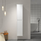 White Fluted Tall Cabinet