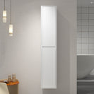1600mm Height Plywood Fluted Tall Cabinet Matt White - NZHomeware