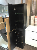 1600mm HEIGHT PLYWOOD TALL CABINET BLACK - NZHomeware