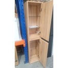 1600mm HEIGHT PLYWOOD TALL CABINET LIGHT OAK - NZHomeware