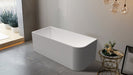 1700x750x610mm Corner Bathtub Left Corner Back to Wall Acrylic White Bath Tub - NZHomeware