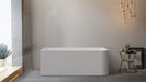 1700x750x610mm Corner Bathtub Left Corner Back to Wall Acrylic White Bath Tub - NZHomeware