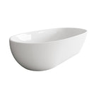 1700x780x610mm Oval Bathtub Freestanding Acrylic Apron White Bath Tub - NZHomeware