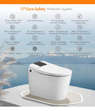 Integrated Smart Toilet with Instant Heating Auto Flush Concealed Water Tank