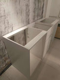 1800MM White Laundry Tub - Plywood Cabinet&Marble Bench with Sink - NZHomeware