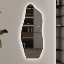 1800x800mm Irregular Backlit Frameless Wall - mounted LED Full Length Mirror with Motion Sensor - NZHomeware