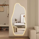 1800x800mm Irregular Backlit Frameless Wall - mounted LED Full Length Mirror with Motion Sensor - NZHomeware