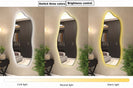 1800x800mm Irregular Backlit Frameless Wall - mounted LED Full Length Mirror with Motion Sensor - NZHomeware