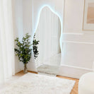 1800x800mm Irregular Backlit Frameless Wall - mounted LED Full Length Mirror with Motion Sensor - NZHomeware