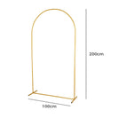 180*80cm Gold Metal Arch Backdrop Stand Wedding & Event Arch - NZHomeware