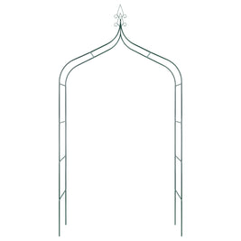1pc Elegant Dark Green Metal Garden Arch - Lush Ivy Climbing Trellis for Weddings & Outdoor Events, Perfect for Patio Parties & Lawn Decor - NZHomeware