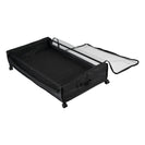 2 PCS Under Bed Storage Containers with Wheels with Clear Lids Rolling Trolley Box Organizer for Shoes Clothes Blankets Black - NZHomeware