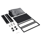 2 PCS Under Bed Storage Containers with Wheels with Clear Lids Rolling Trolley Box Organizer for Shoes Clothes Blankets Black - NZHomeware