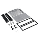 2 PCS Under Bed Storage Containers with Wheels with Clear Lids Rolling Trolley Box Organizer for Shoes Clothes Blankets Grey - NZHomeware