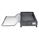 2 PCS Under Bed Storage Containers with Wheels with Clear Lids Rolling Trolley Box Organizer for Shoes Clothes Blankets Grey - NZHomeware