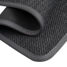 2 Pieces Kitchen Runner Carpet Set Non Slip Floor Mat Machine Washable Fabric Door Rug Laundry Room Hallway Bathroom Bedroom Entryway 70/120*45*0.7cm Dark Grey - NZHomeware