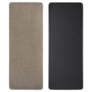 2 Pieces Kitchen Runner Carpet Set Non Slip Floor Mat Machine Washable Khaki Fiber Fabric Door Rug Laundry Room Hallway Bathroom Bedroom Entryway 70/120*45*0.7cm - NZHomeware