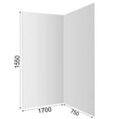 2 Sides 1700*750*1550mm Acrylic Bathhub Liner - NZHomeware
