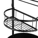 2 - Tier Adjustable Lazy Susan Spice Rack | 360° Rotating Countertop Organizer with Towel Holder NZ - NZHomeware