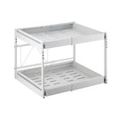 2 - Tier Adjustable Under Sink Pull - Out Organizer | Sliding Metal Storage Drawer Rack - NZHomeware