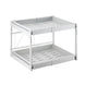 2 - Tier Adjustable Under Sink Pull - Out Organizer | Sliding Metal Storage Drawer Rack - NZHomeware