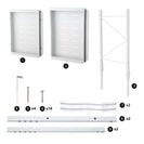 2 - Tier Adjustable Under Sink Pull - Out Organizer | Sliding Metal Storage Drawer Rack - NZHomeware