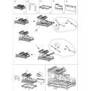 2 Tier Foldable Dish Drying Rack Kitchen Plate Bowl Cup Organizer Cutlery Storage White - NZHomeware