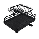 2 - Tier Foldable Kitchen Organiser Dish & Bowl Drying Rack - NZHomeware