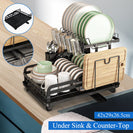 2 - Tier Foldable Kitchen Organiser Dish & Bowl Drying Rack - NZHomeware