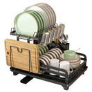 2 - Tier Foldable Kitchen Organiser Dish & Bowl Drying Rack - NZHomeware