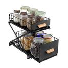 2 Tier Kitchen Dish Drying Drainer Storage Rack Wire Basket Holder Organiser - NZHomeware