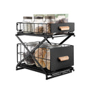 2 Tier Kitchen Dish Drying Drainer Storage Rack Wire Basket Holder Organiser - NZHomeware