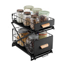 2 Tier Kitchen Dish Drying Drainer Storage Rack Wire Basket Holder Organiser - NZHomeware